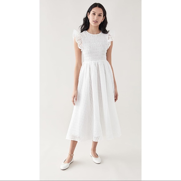 Shopbop white gingham dress - Picture 1 of 2